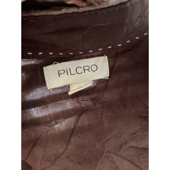 Pilcro Brown Striped Women's Top - Picture 3 of 3